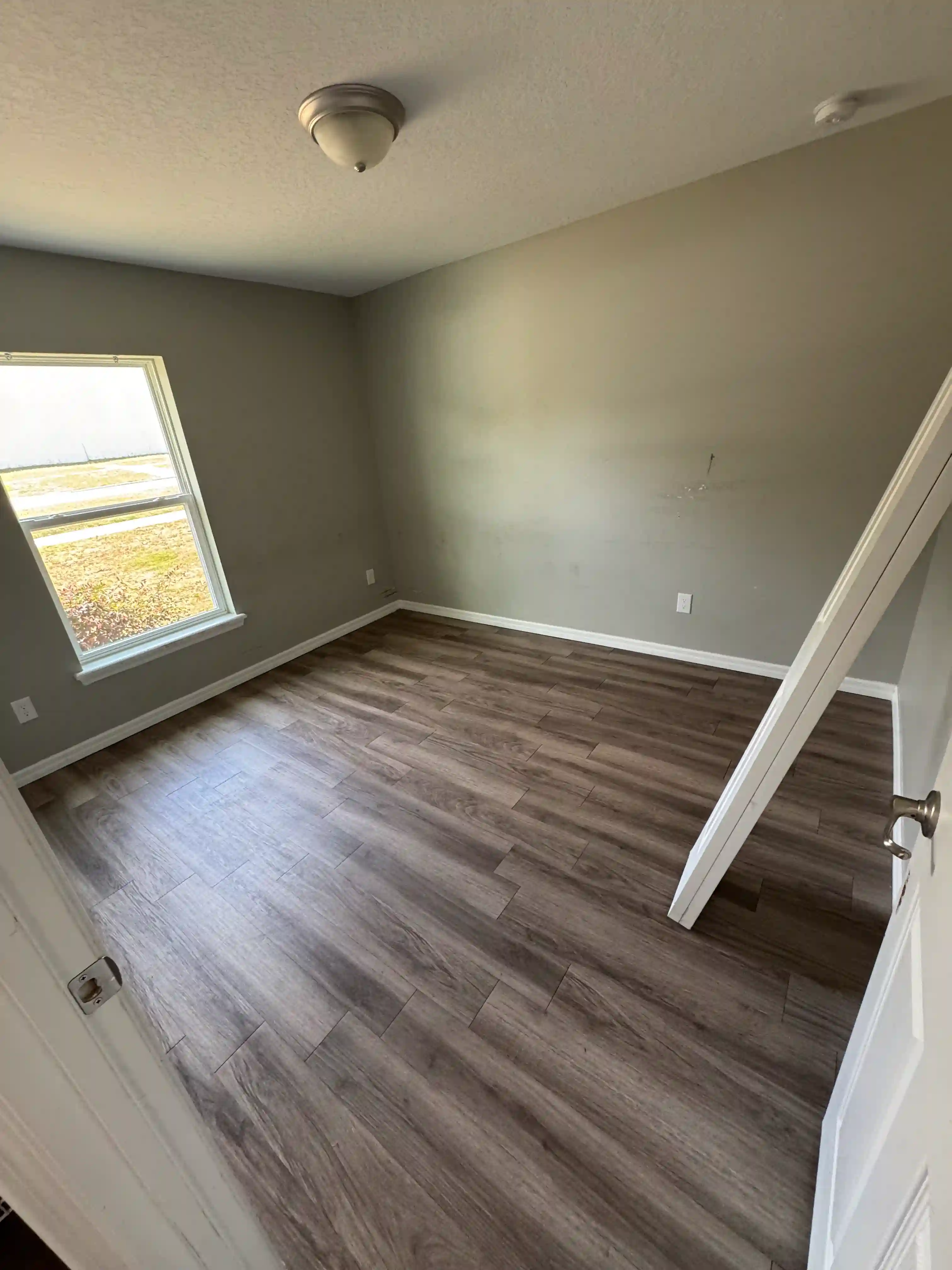Bedroom empty corner vacant unit