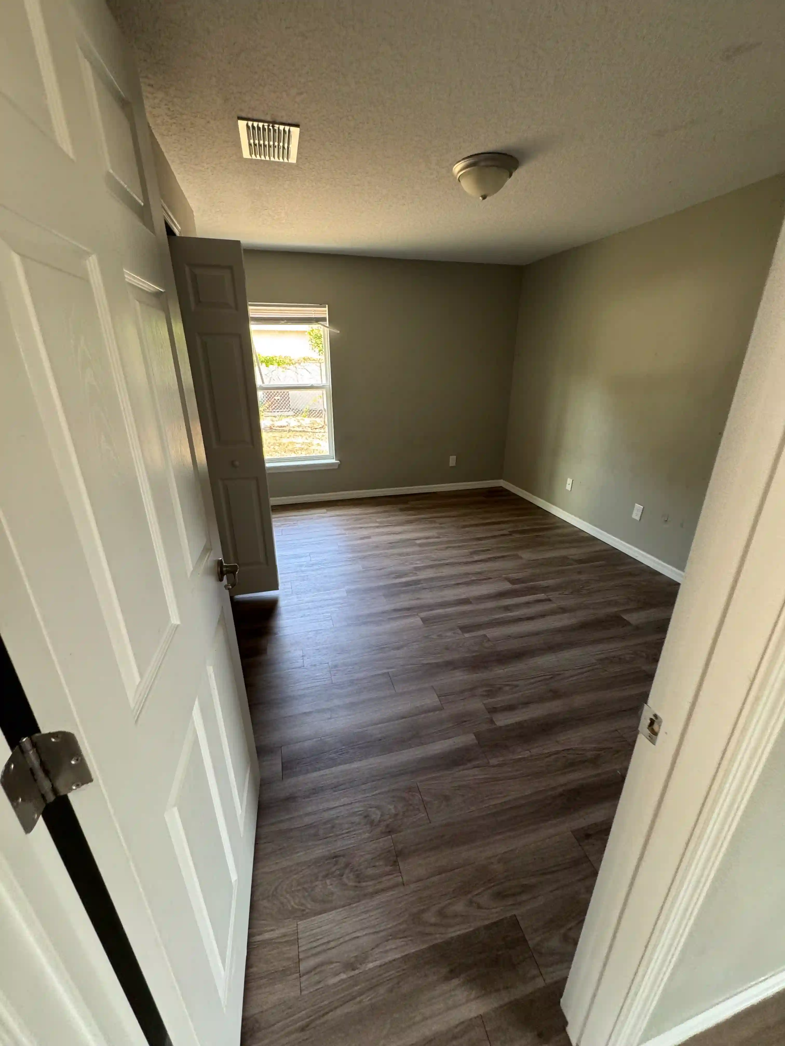 Bedroom empty vacant unit