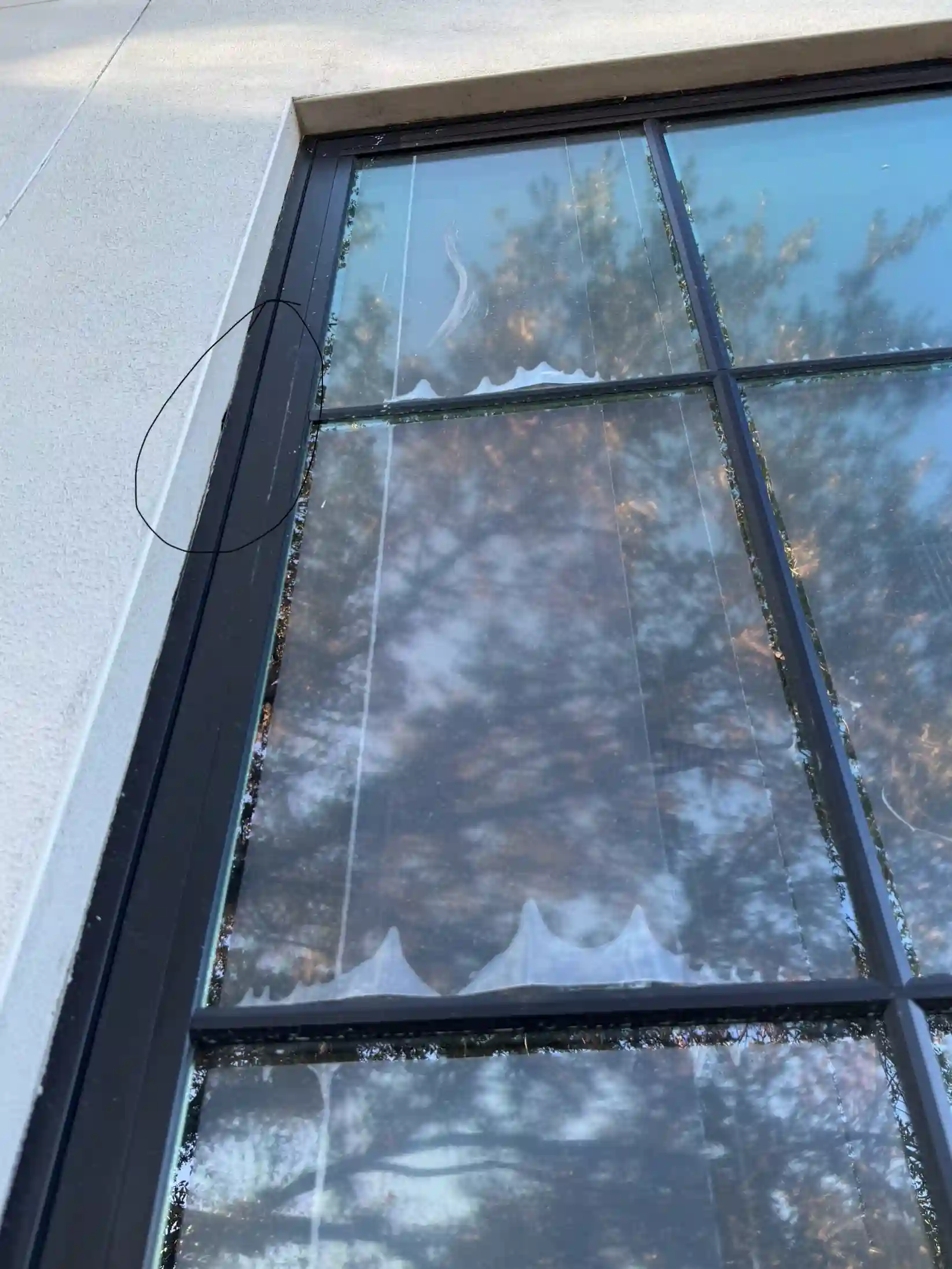 Window frame defect inspection